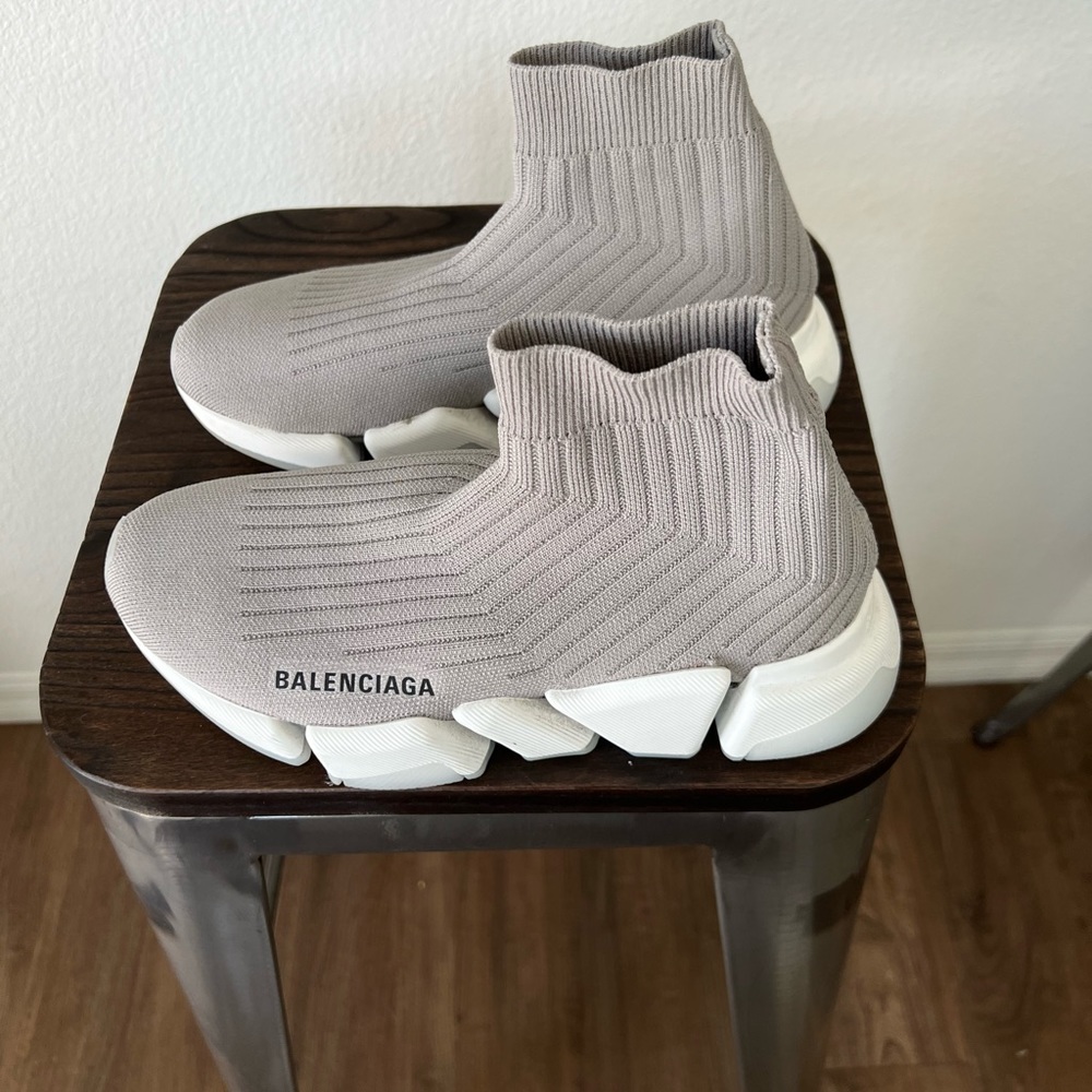 Grey Balenciaga Speed